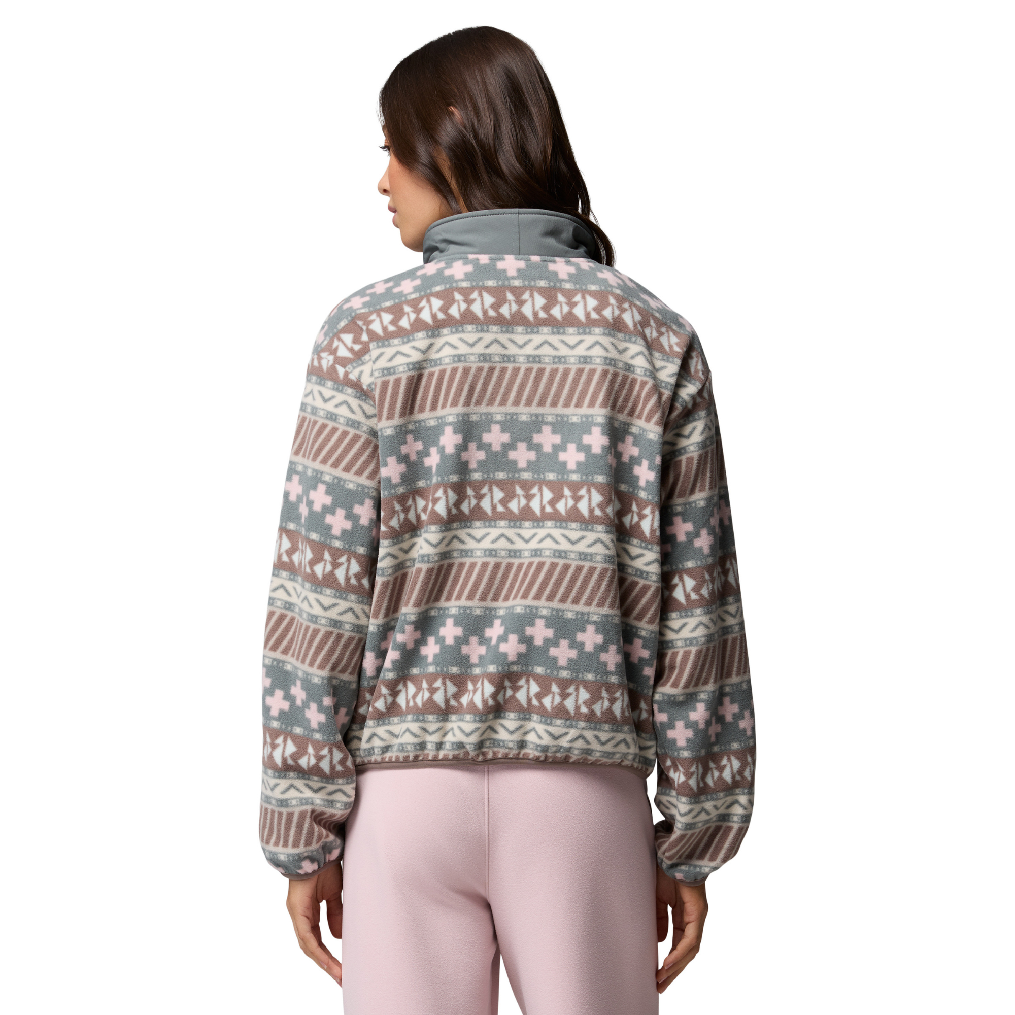 Columbia Women's Sequoia Grove II Printed Half Zip Fleece Top Iron Wizard Island 254 2173781