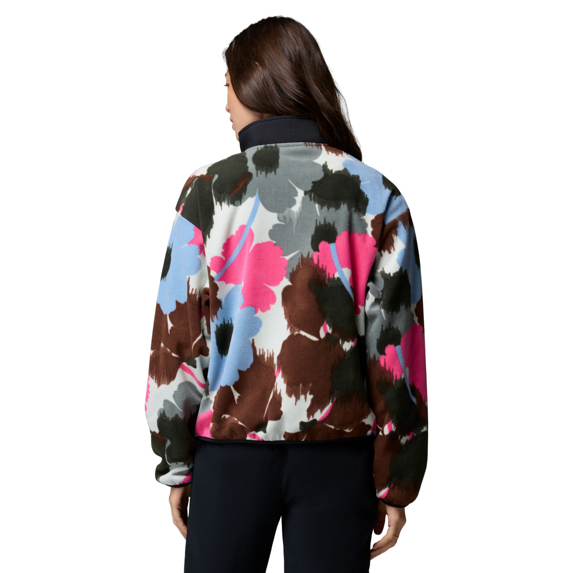 Columbia Women's Sequoia Grove II Printed Half Zip Fleece Top Sedona Sage Ikatbloom 343 2173781