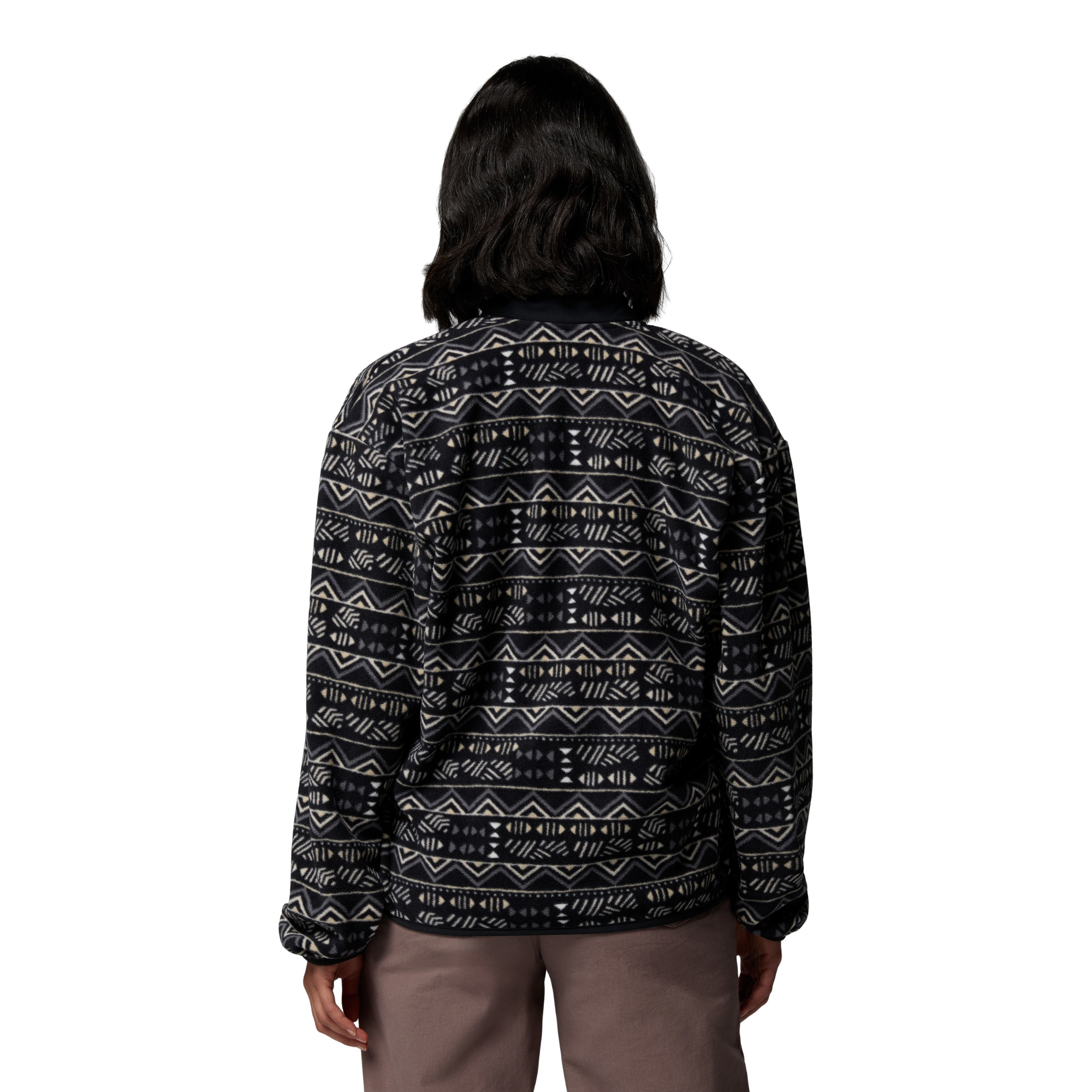 Columbia Women's Sequoia Grove Printed Half Zip Fleece Top (Black/Horizons)