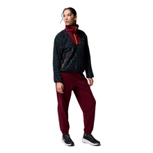 Load image into Gallery viewer, Columbia Women&#39;s Sequoia Grove Printed Half Zip Fleece Top (Collegiate Navy Horizons)
