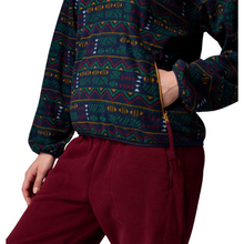 Load image into Gallery viewer, Columbia Women&#39;s Sequoia Grove Printed Half Zip Fleece Top (Collegiate Navy Horizons)
