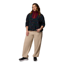 Load image into Gallery viewer, Columbia Women&#39;s Sequoia Grove Printed Half Zip Fleece Top (Collegiate Navy Horizons)
