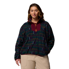 Load image into Gallery viewer, Columbia Women&#39;s Sequoia Grove Printed Half Zip Fleece Top (Collegiate Navy Horizons)
