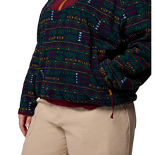 Load image into Gallery viewer, Columbia Women&#39;s Sequoia Grove Printed Half Zip Fleece Top (Collegiate Navy Horizons)
