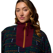 Load image into Gallery viewer, Columbia Women&#39;s Sequoia Grove Printed Half Zip Fleece Top (Collegiate Navy Horizons)
