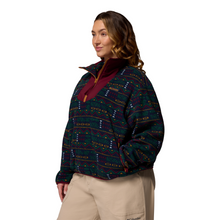 Load image into Gallery viewer, Columbia Women&#39;s Sequoia Grove Printed Half Zip Fleece Top (Collegiate Navy Horizons)
