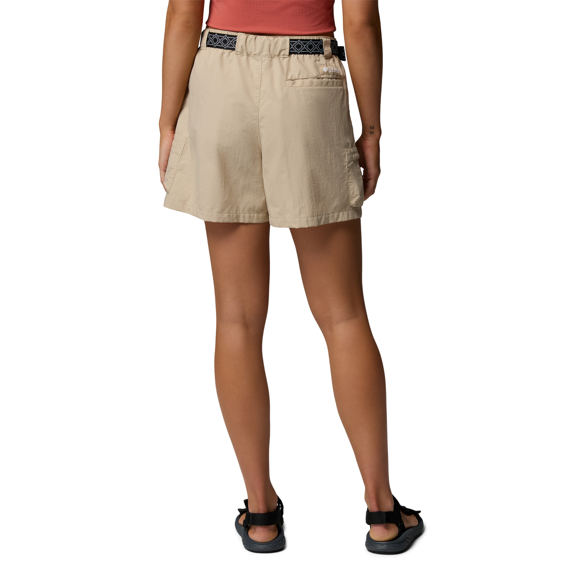 Columbia Women's Sequoia Grove Woven Shorts (Ancient Fossil)(4in)