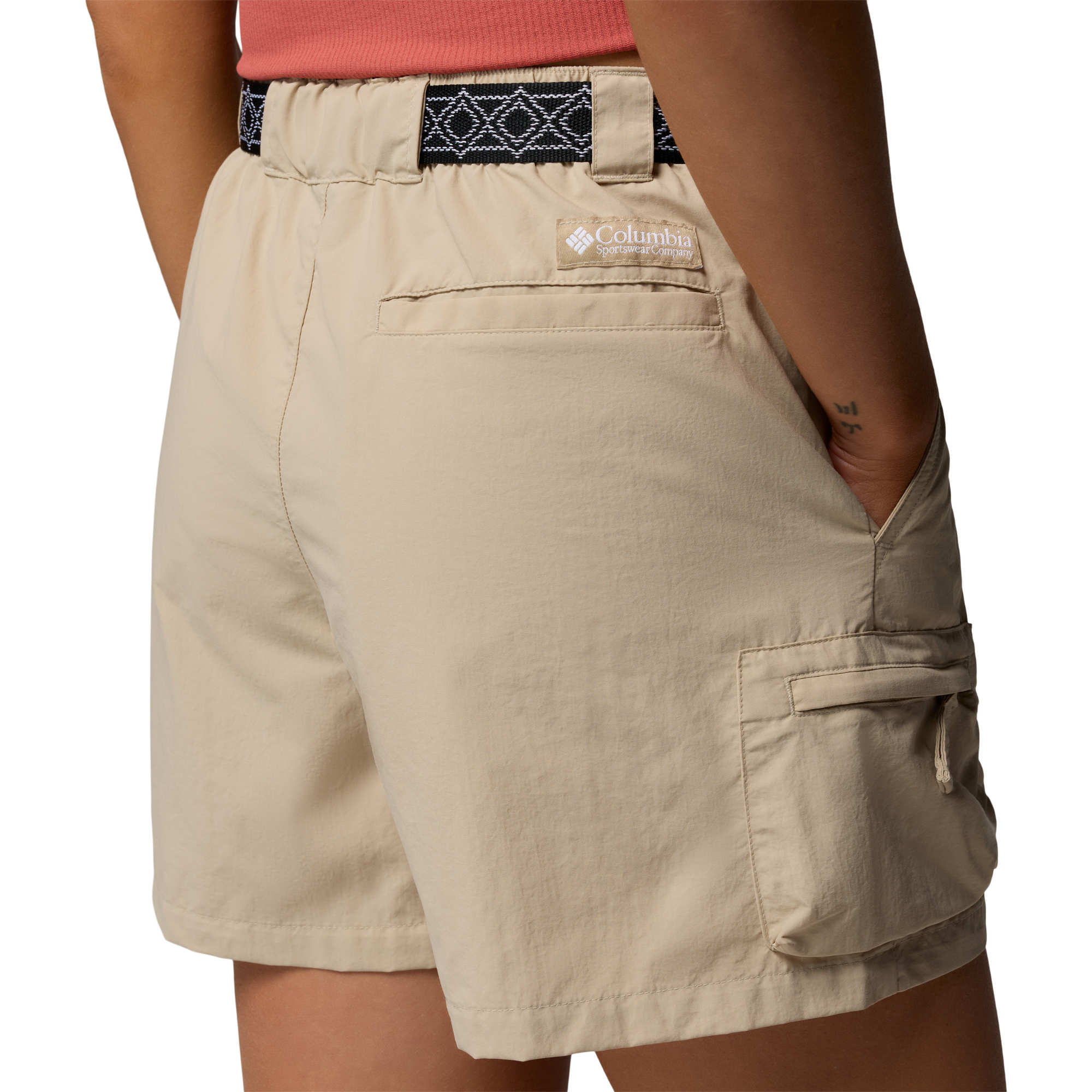 Columbia Women's Sequoia Grove Woven Shorts (Ancient Fossil)(4in)