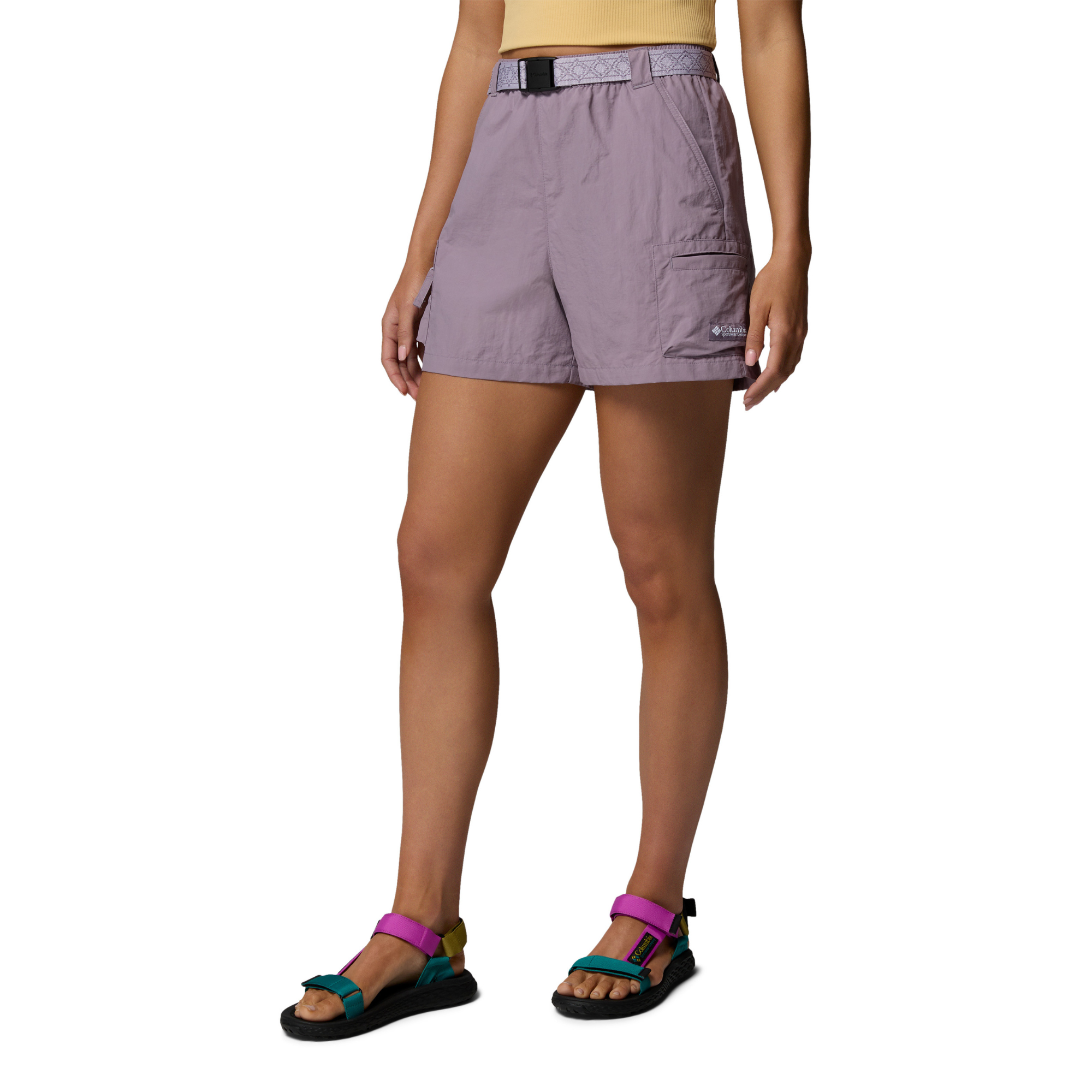 Columbia Women's Sequoia Grove Woven Shorts (Shale Purple/Lavender Pearl)(4in)