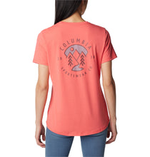 Load image into Gallery viewer, Columbia Women&#39;s Sun Trek Short Sleeve Graphic Tee (Juicy/Naturally Boundless)
