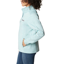Load image into Gallery viewer, Columbia Women&#39;s Sweater Weather Full Zip Fleece (Aqua Haze Heather)
