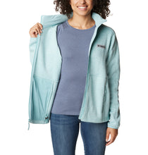 Load image into Gallery viewer, Columbia Women&#39;s Sweater Weather Full Zip Fleece (Aqua Haze Heather)
