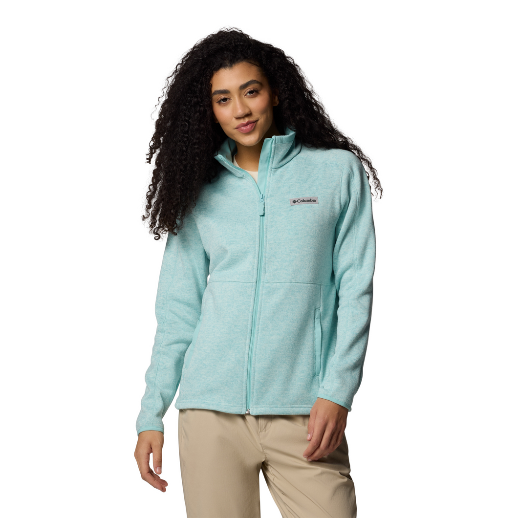 Columbia Women's Sweater Weather II Full Zip Fleece Jacket (Spray Heather)