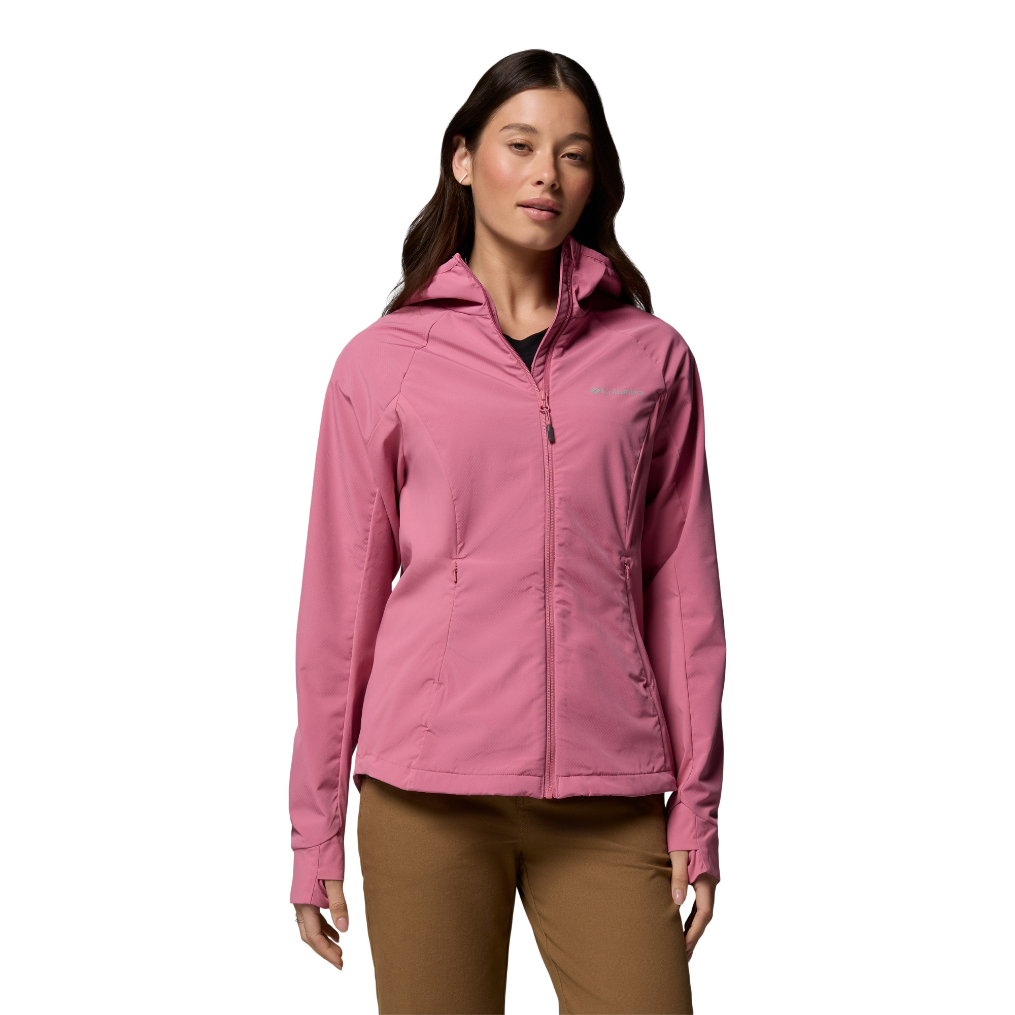 Columbia Women's Sweet As III Hooded Softshell Jacket (Rosette)