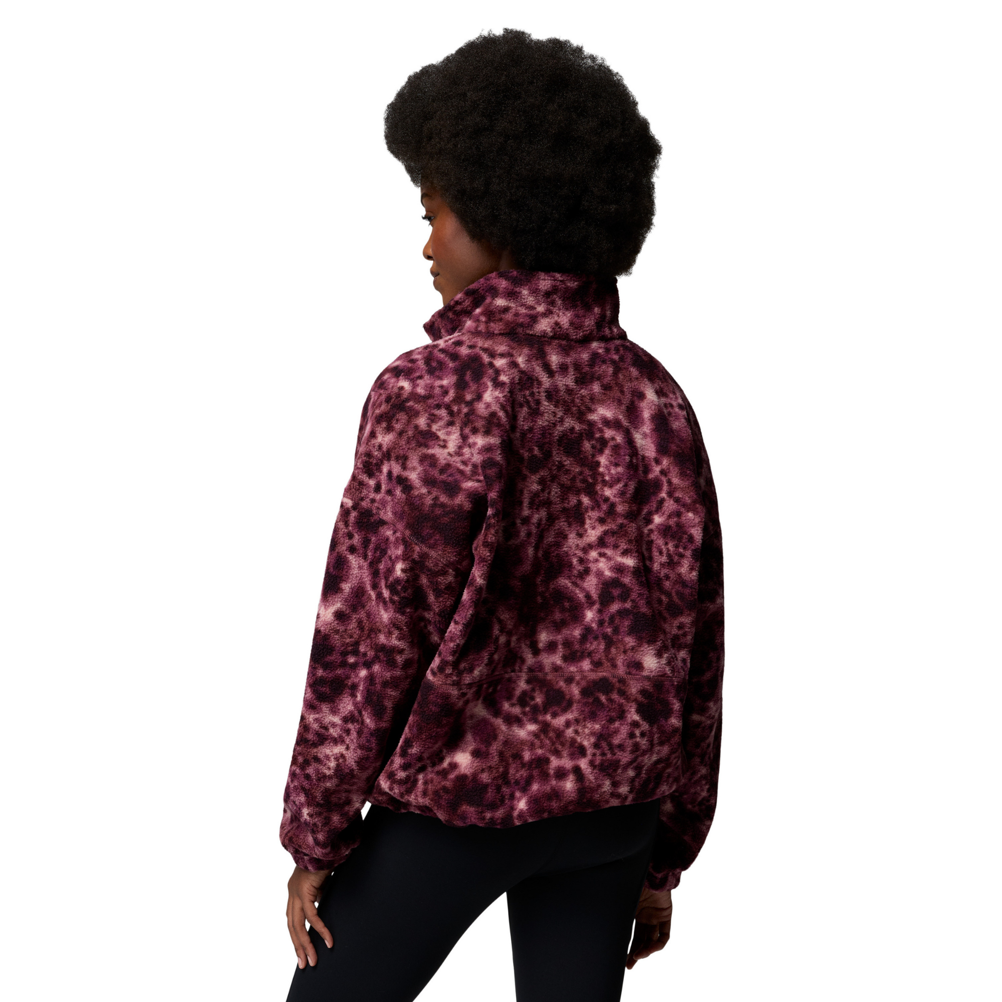 Columbia Women's Timber Meadow MTR Printed Half Zip Fleece Top Antique Mauve Dyecamo 551 2173471