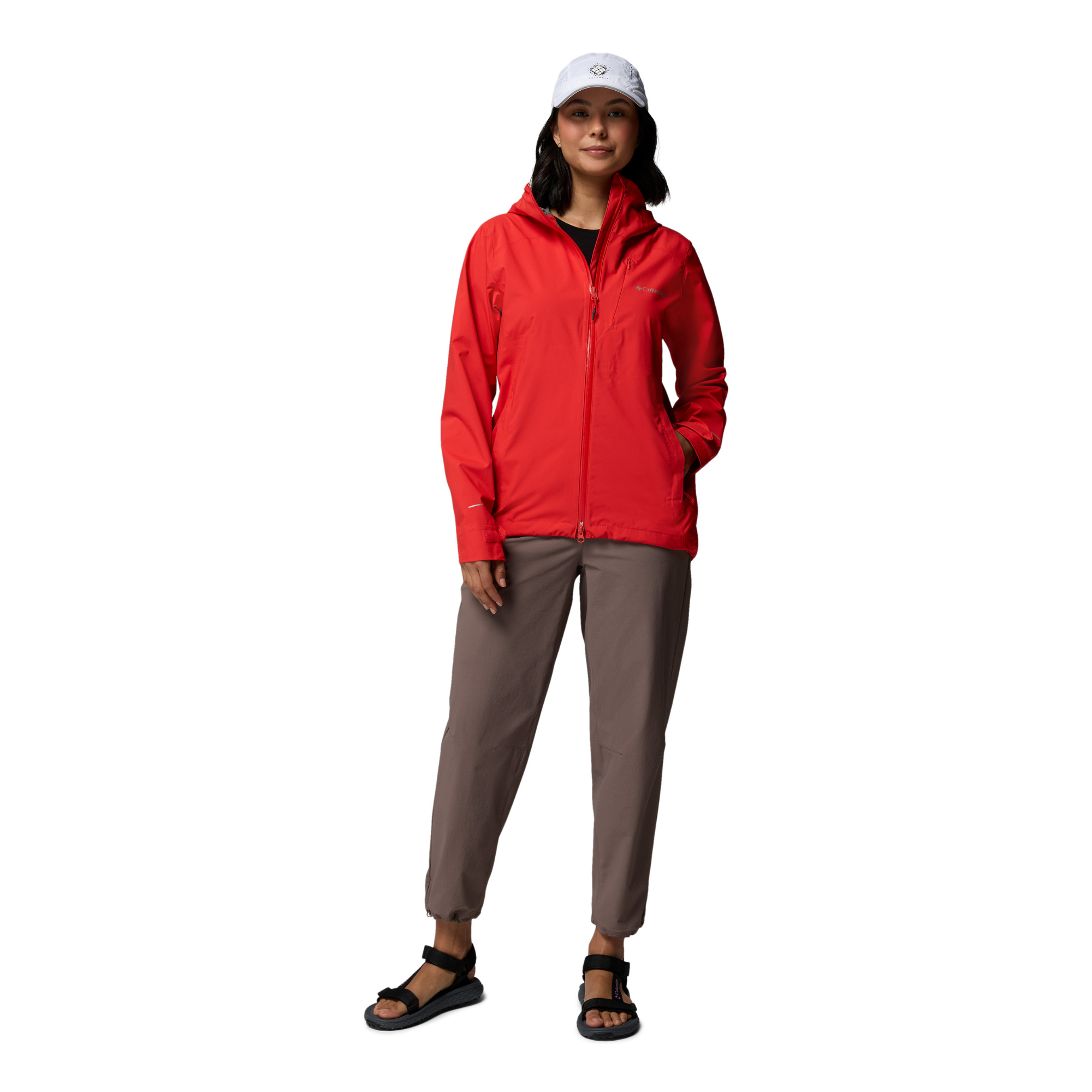 Columbia Women's Trailborne 2.5L Waterproof Jacket (Poppy Red)