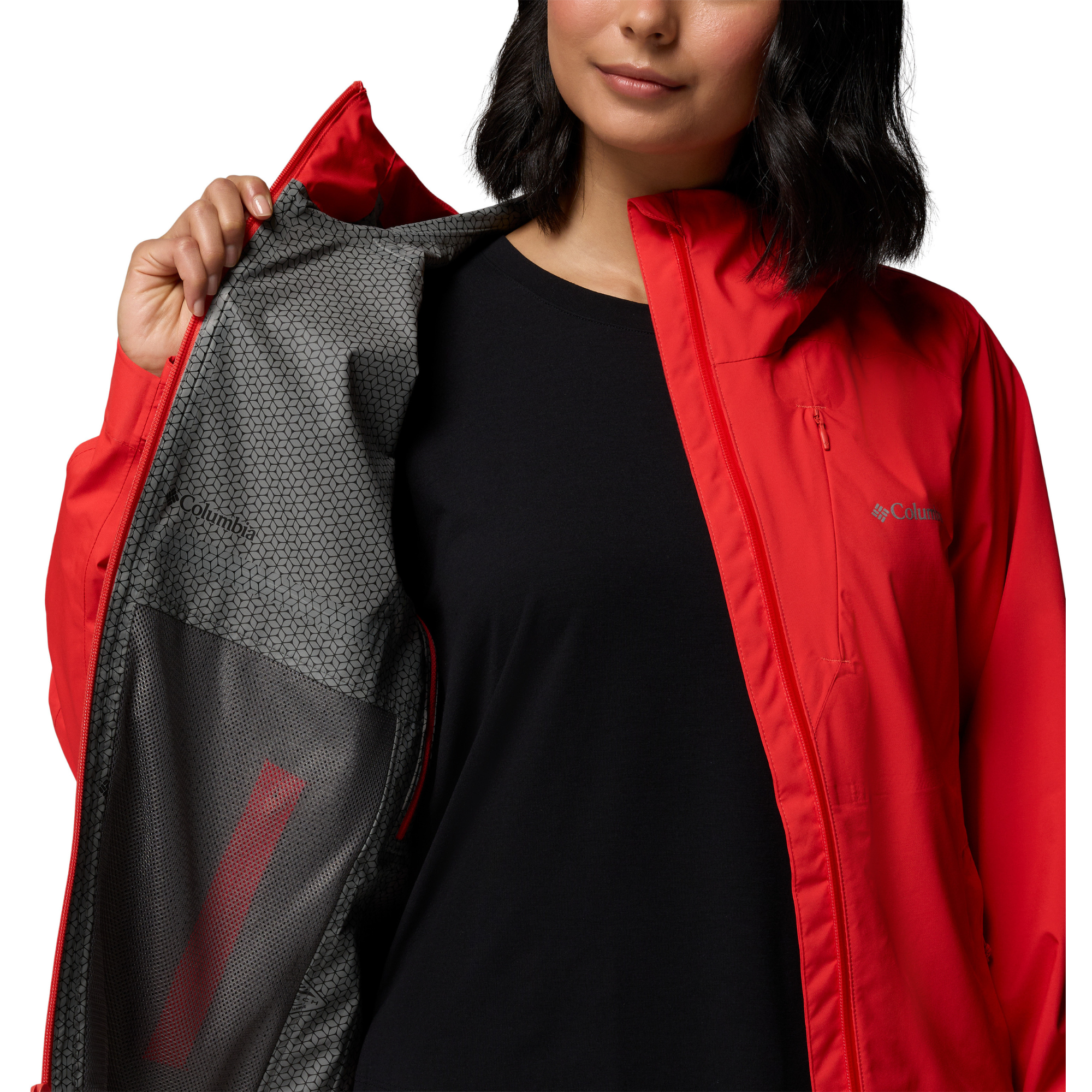 Columbia Women's Trailborne 2.5L Waterproof Jacket (Poppy Red)