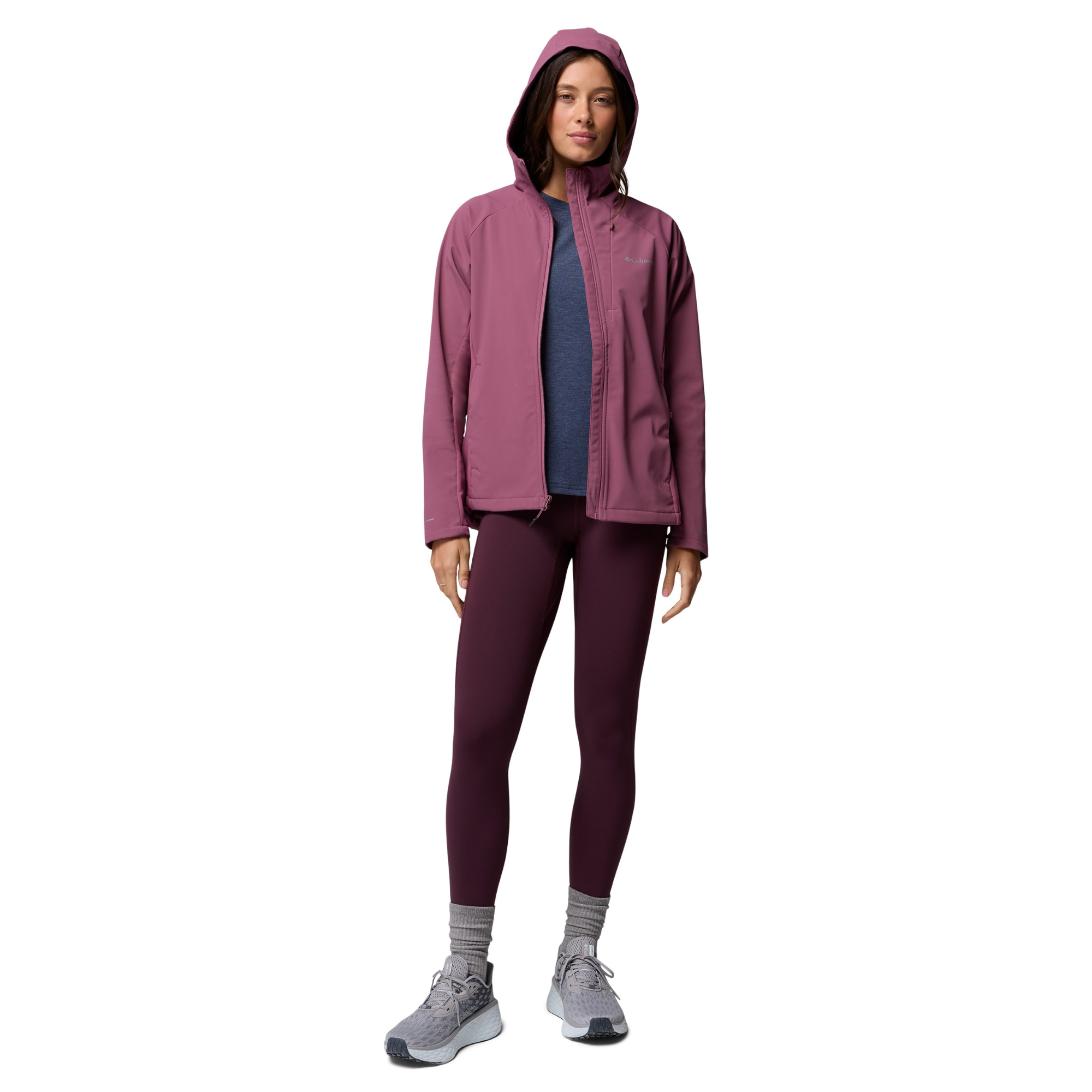 Columbia Women's Trailborne Hooded Softshell Jacket Antique Mauve 551 2154511
