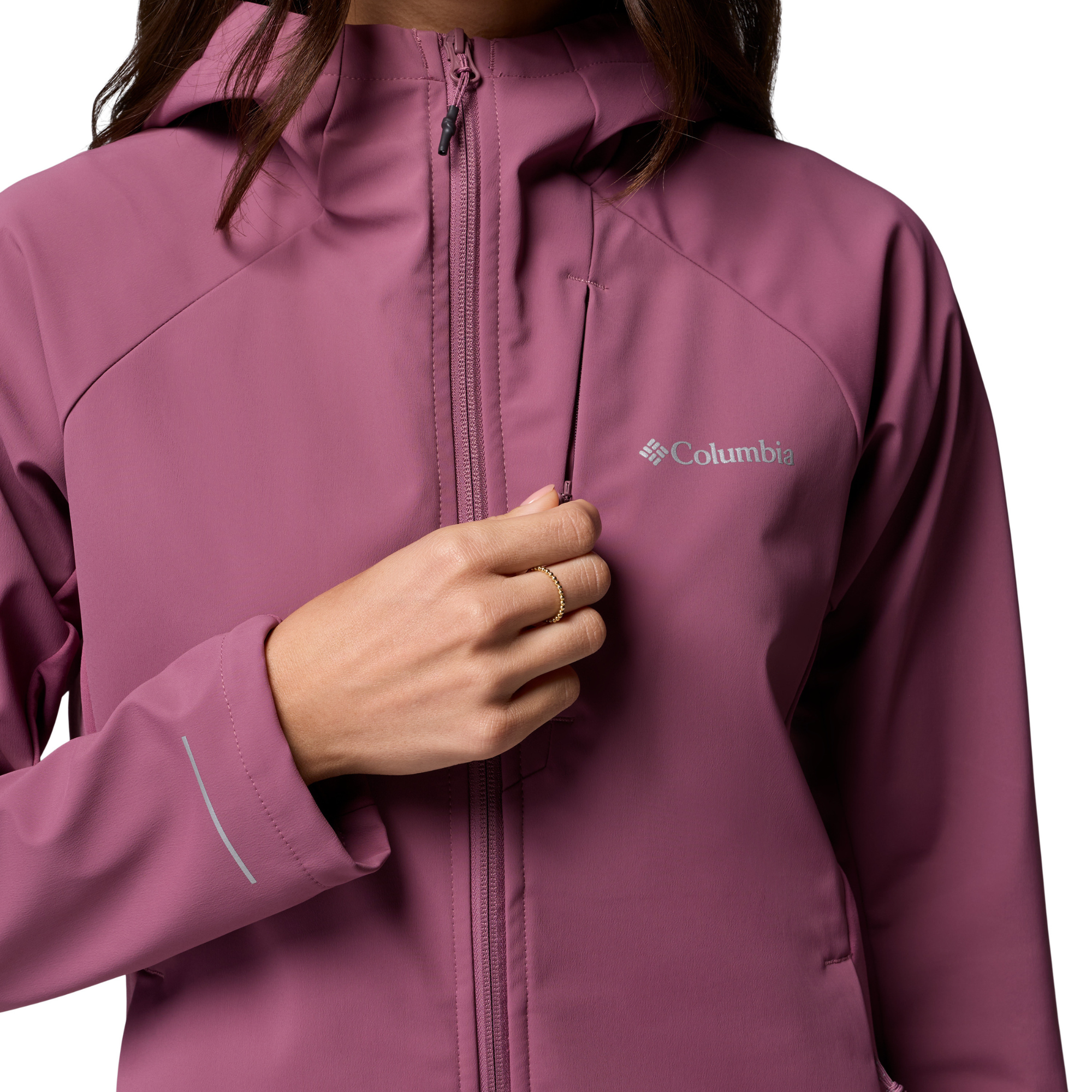 Columbia Women's Trailborne Hooded Softshell Jacket Antique Mauve 551 2154511