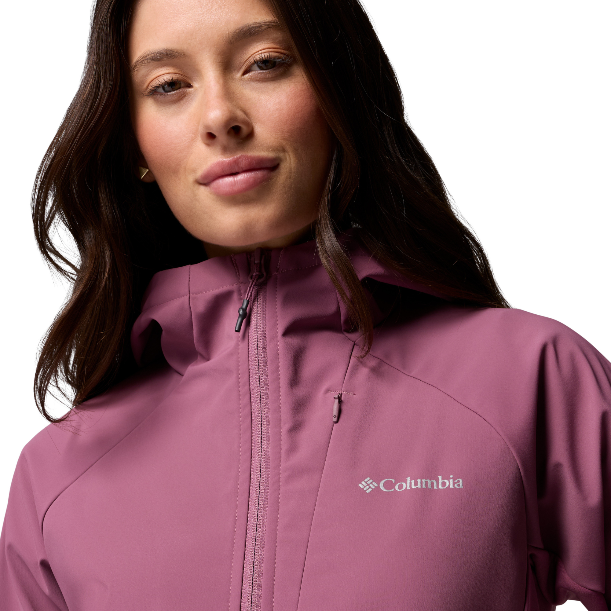 Columbia Women's Trailborne Hooded Softshell Jacket Antique Mauve 551 2154511