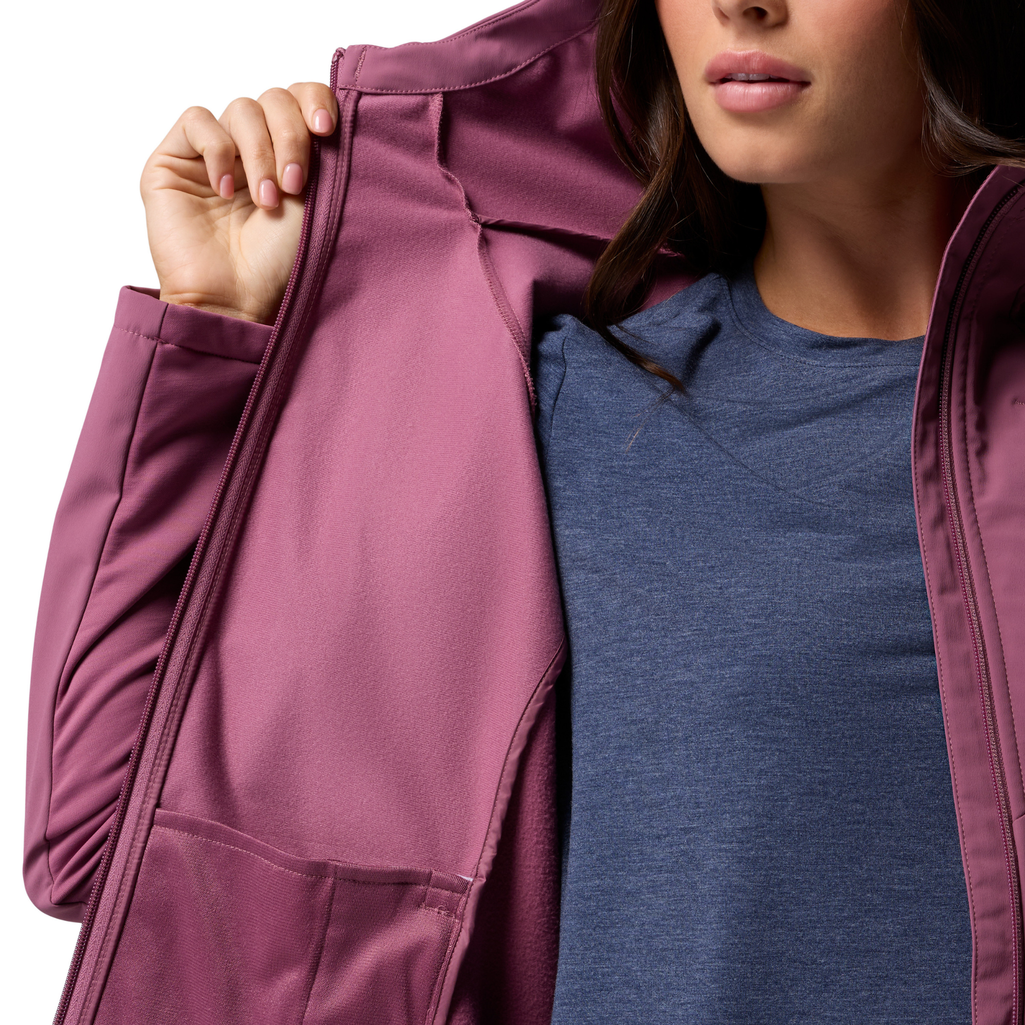 Columbia Women's Trailborne Hooded Softshell Jacket Antique Mauve 551 2154511