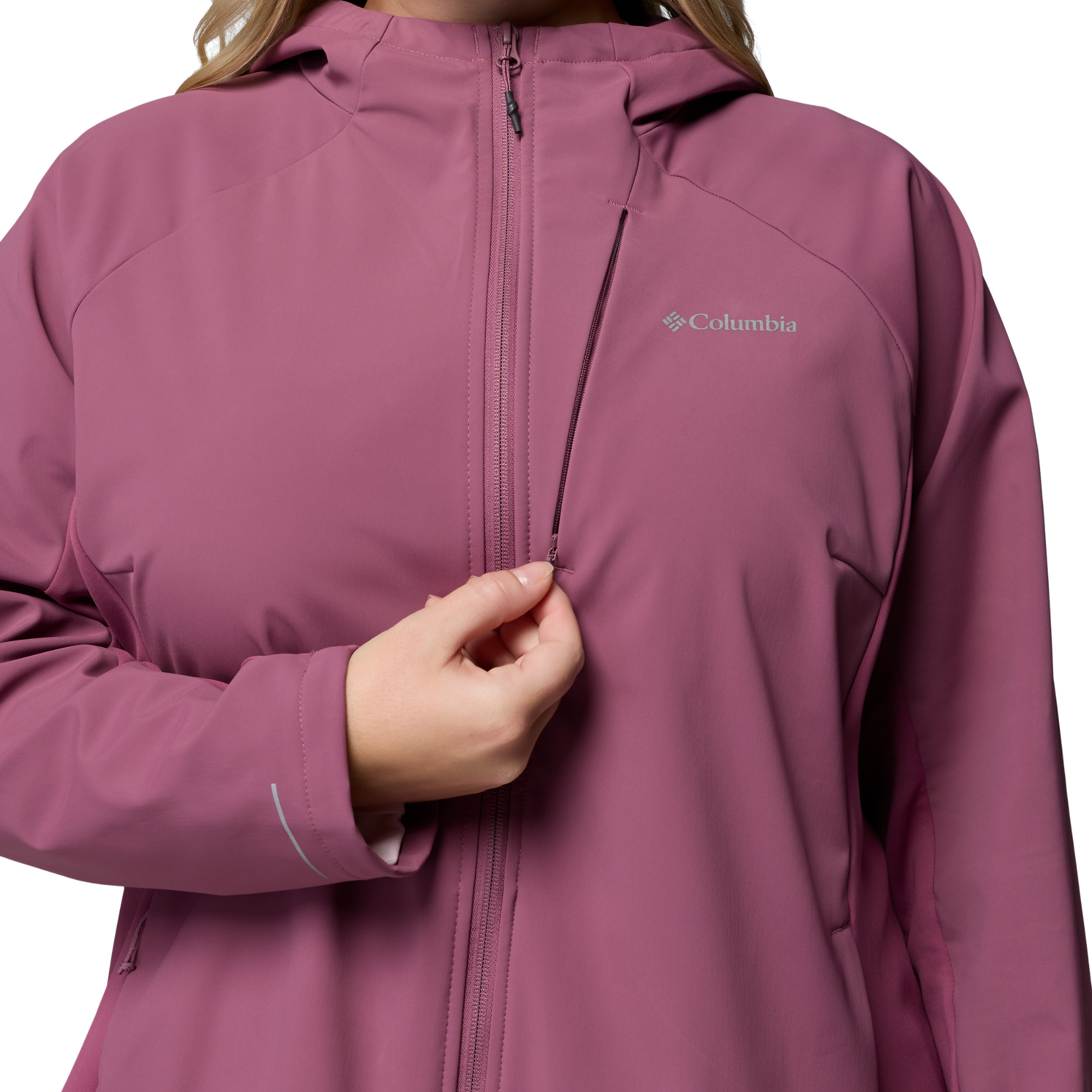 Columbia Women's Trailborne Hooded Softshell Jacket Antique Mauve 551 2154511