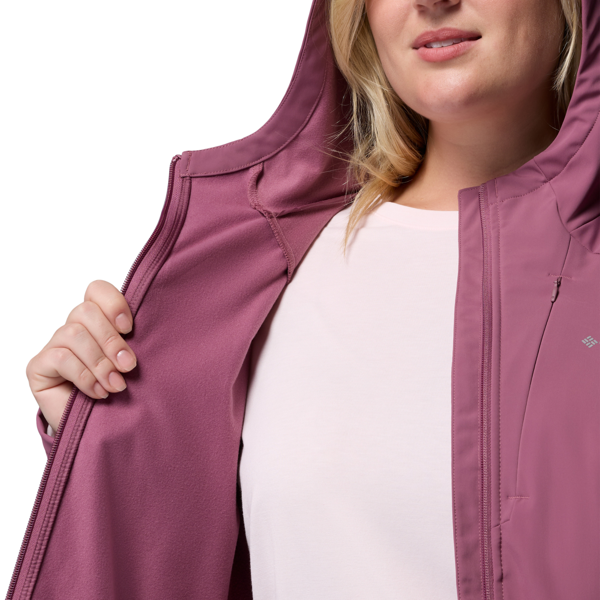 Columbia Women's Trailborne Hooded Softshell Jacket Antique Mauve 551 2154511