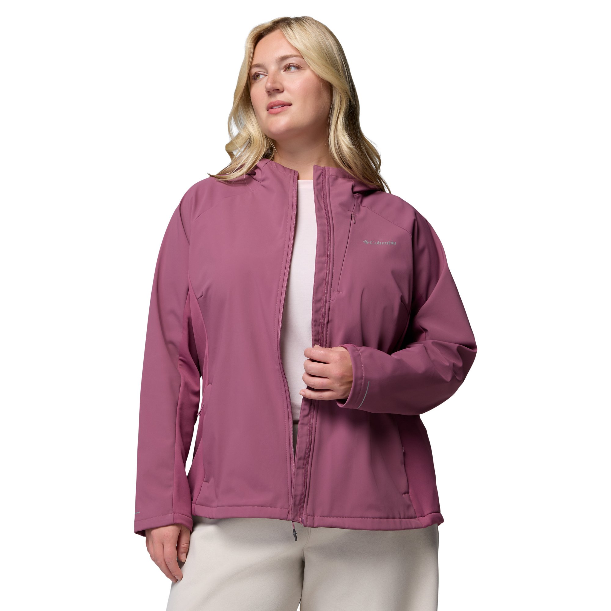 Columbia Women's Trailborne Hooded Softshell Jacket Antique Mauve 551 2154511