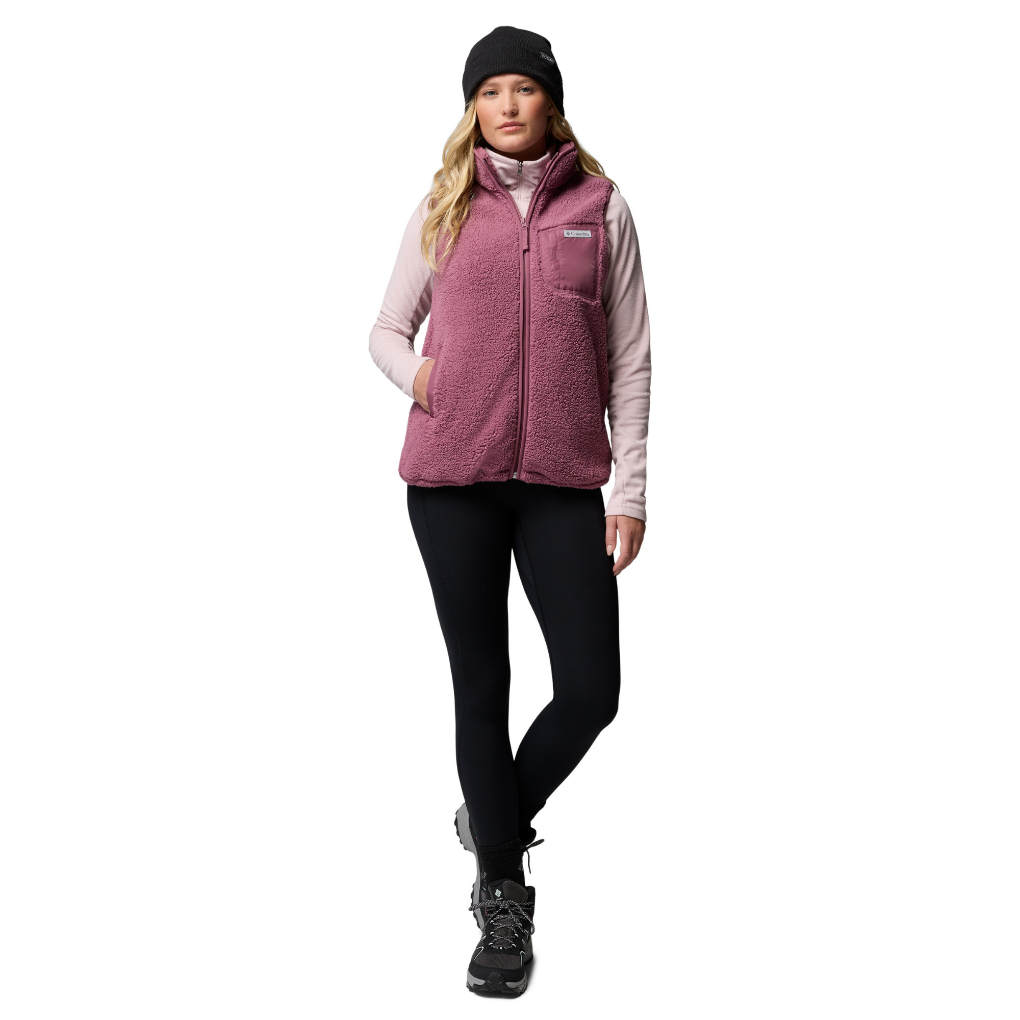 Columbia Women's West Bend II Fleece Vest Antique Mauve 552 2099264