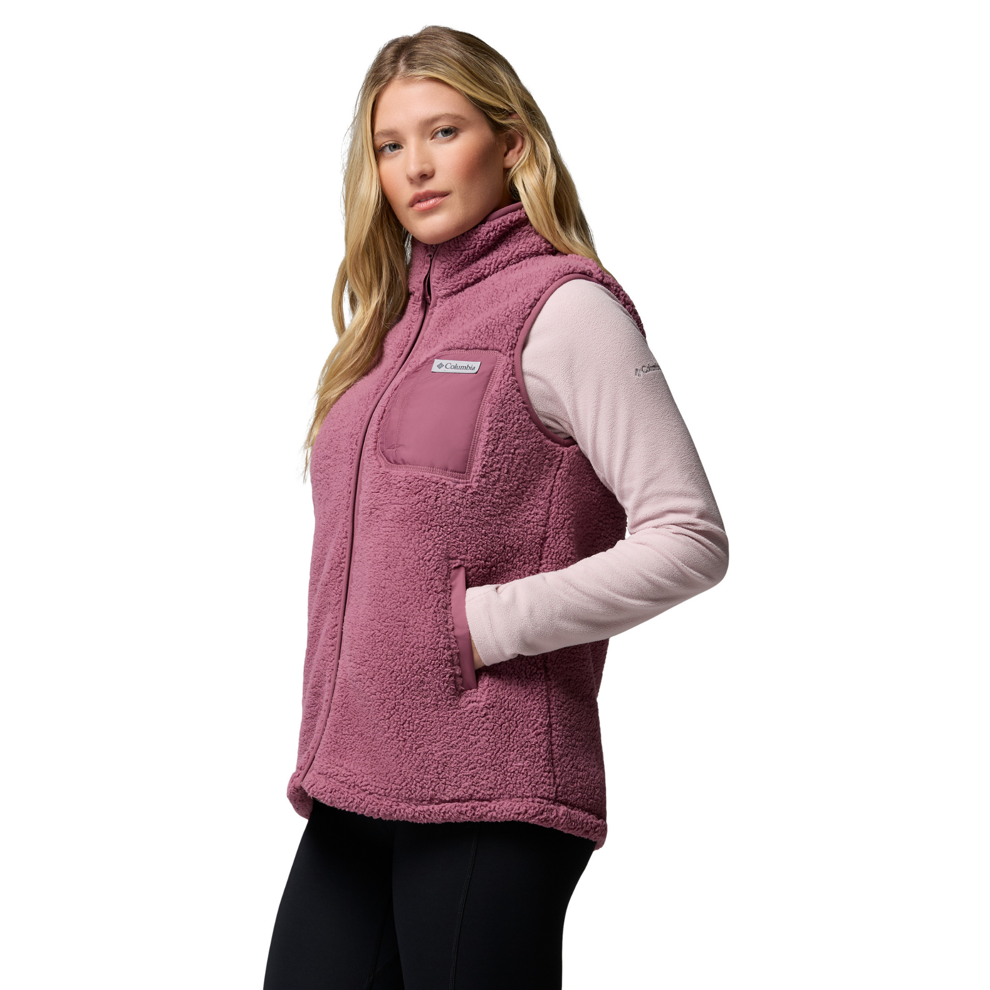 Columbia Women's West Bend II Fleece Vest Antique Mauve 552 2099264