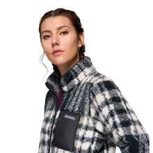 Load image into Gallery viewer, Columbia Women&#39;s West Bend II Printed Full Zip Fleece (Black Herringplaid)

