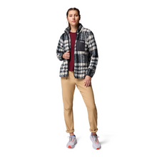 Load image into Gallery viewer, Columbia Women&#39;s West Bend II Printed Full Zip Fleece (Black Herringplaid)
