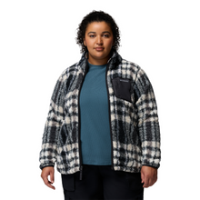 Load image into Gallery viewer, Columbia Women&#39;s West Bend II Printed Full Zip Fleece (Black Herringplaid)
