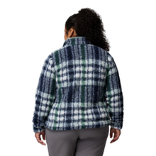 Load image into Gallery viewer, Columbia Women&#39;s West Bend II Quarter Zip Fleece Top (Crushed Blue Herringplaid)
