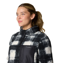 Load image into Gallery viewer, Columbia Women&#39;s West Bend II Sherpa Quarter Zip Fleece Top (Chalk Omblur Tonal)
