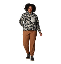 Load image into Gallery viewer, Columbia Women&#39;s West Bend II Sherpa Quarter Zip Fleece Top (Dark Stone Highland Tonal)
