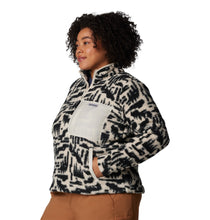 Load image into Gallery viewer, Columbia Women&#39;s West Bend II Sherpa Quarter Zip Fleece Top (Dark Stone Highland Tonal)
