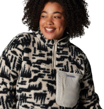 Load image into Gallery viewer, Columbia Women&#39;s West Bend II Sherpa Quarter Zip Fleece Top (Dark Stone Highland Tonal)
