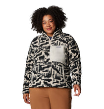 Load image into Gallery viewer, Columbia Women&#39;s West Bend II Sherpa Quarter Zip Fleece Top (Dark Stone Highland Tonal)
