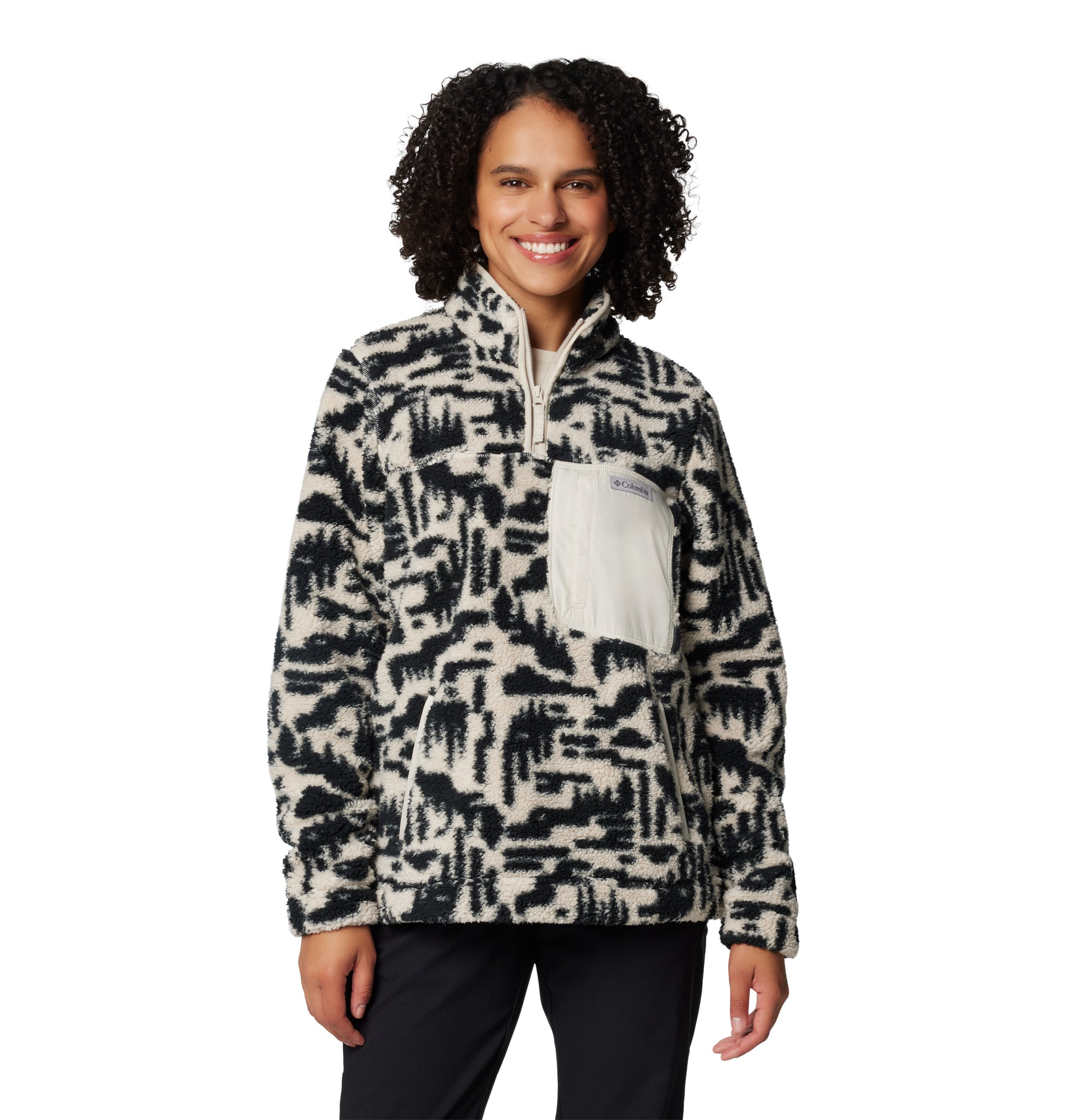 Sherpa half zip women's shop