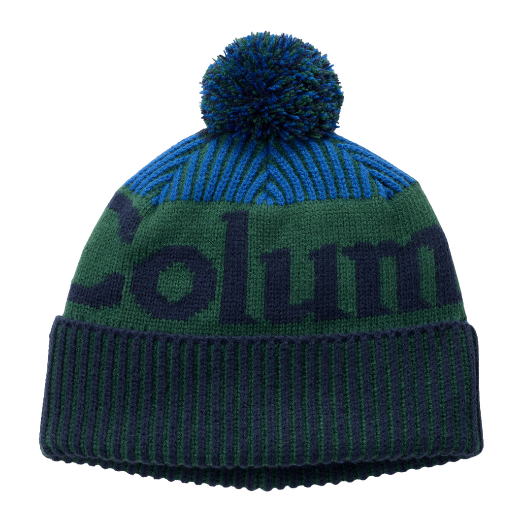 Columbia Youth Polar Powder III Beanie Hat (Coll Navy/Mountain Blue/Rain Forest)