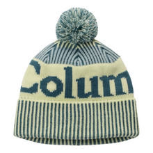 Load image into Gallery viewer, Columbia Youth Polar Powder III Beanie Hat (Everblue/Crushed Blue/Citron Haze)
