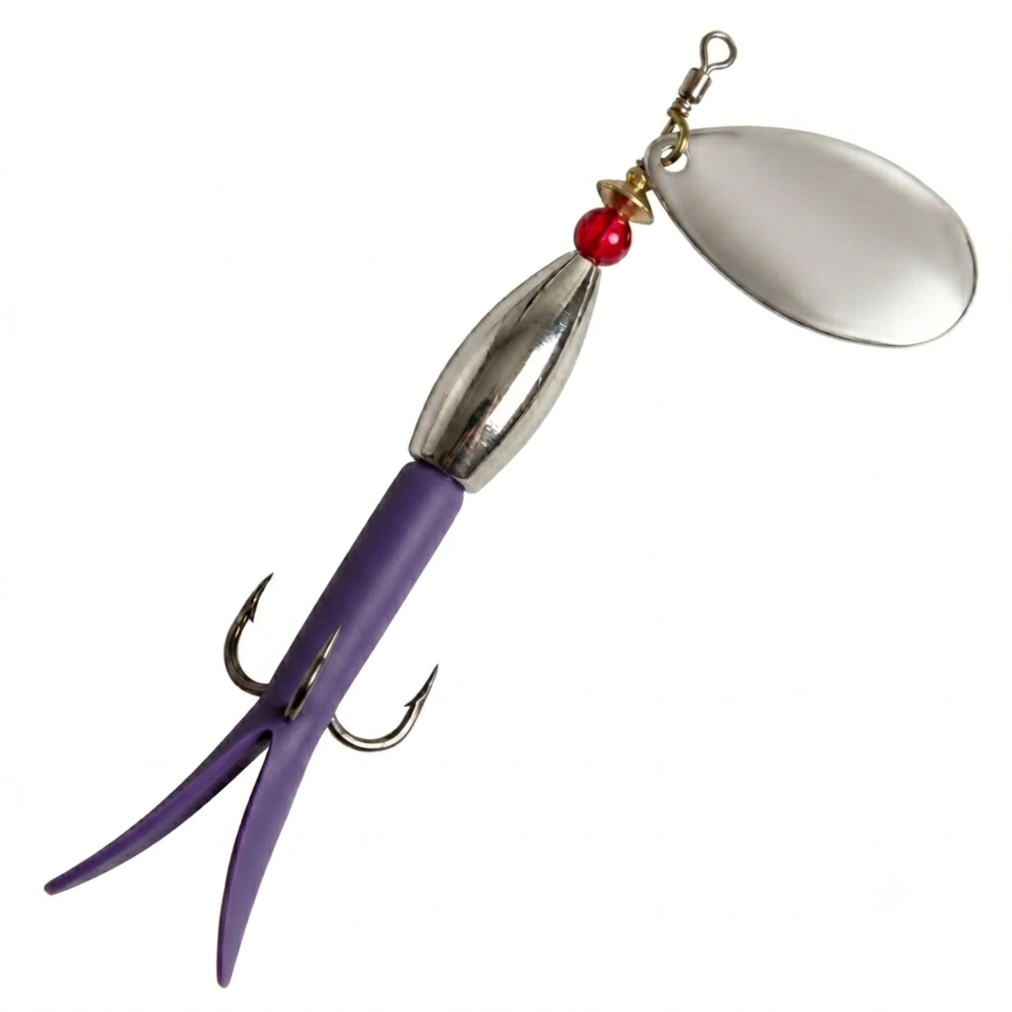 Conehead Flying C Spinning Lure (15g Purple/Silver)