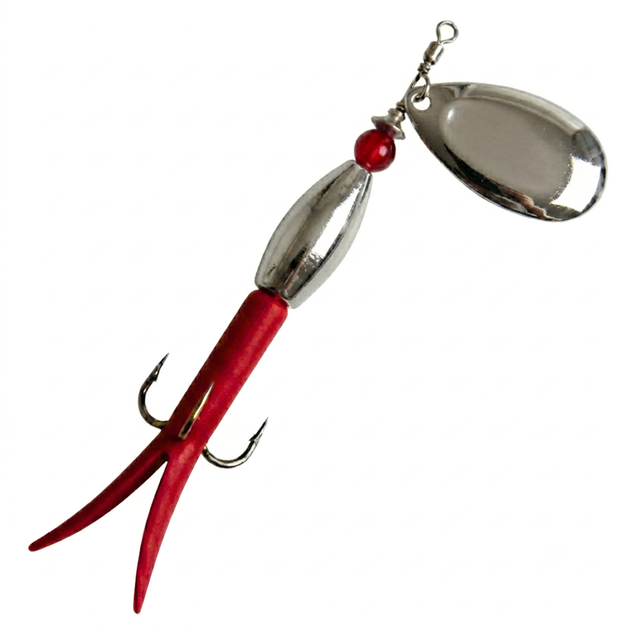 Conehead Flying C Spinning Lure (15g Red/Silver)