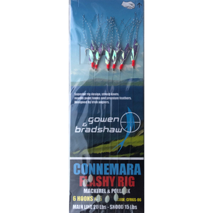 Gowen & Bradshaw Connemara Flashy 6 Hook Rig (Silver)(Size 6)