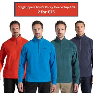 Craghoppers Men's Corey VI Half Zip Fleece Top (Red Rock)