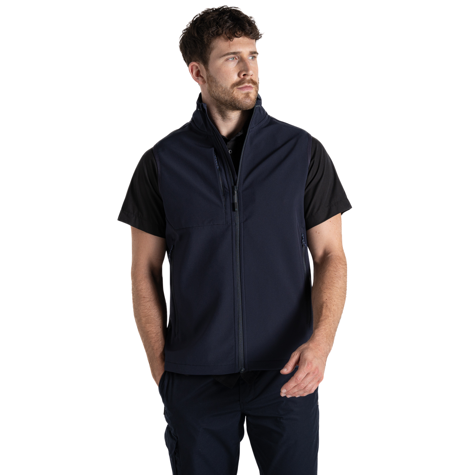 Craghoppers Expert Unisex Bascamp Softshell Vest (Dark Navy)