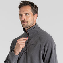 Load image into Gallery viewer, Craghoppers Men&#39;s Corey VI Half Zip Fleece Top (Black Pepper)
