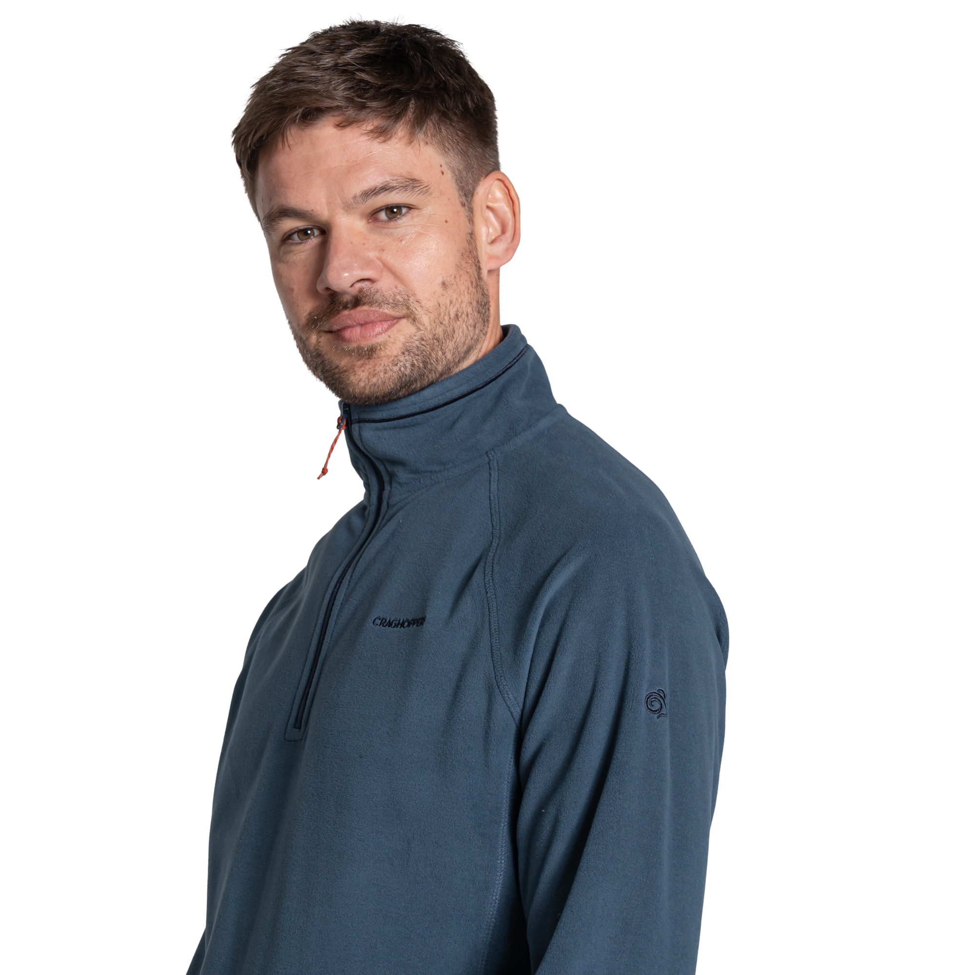 Craghoppers Men's Corey VI Half Zip Fleece Top Blue Stone BRK CMA1287