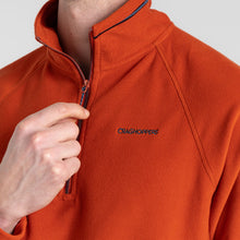 Load image into Gallery viewer, Craghoppers Men&#39;s Corey VI Half Zip Fleece Top (Carnelian Orange)
